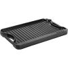 imageVEVOR Reversible GrillGriddle 17x10 PreSeasoned Cast Iron Griddle Rectangular Double Burner Griddle Pan NonStick Family Pan Cookware with Handles Flat Top Plate for BBQ Gas Grill Black14 x 85 x 1