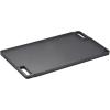 imageVEVOR Reversible GrillGriddle 17x10 PreSeasoned Cast Iron Griddle Rectangular Double Burner Griddle Pan NonStick Family Pan Cookware with Handles Flat Top Plate for BBQ Gas Grill Black167 x 97 x 06