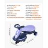 imageVEVOR Rideon Scooter 132 lbs Load Capacity Swing SidetoSide for Amazing Ride Powered by ZigZag Motion Drifts on Any Hard Surface Ages 4 BluePurple