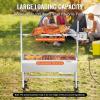 imageVEVOR Rotisserie Grill BBQ Whole Pig Lamb Goat Charcoal Spit Grill 46 Inch 132 Lbs Capacity Electric 52W Motor Stainless Steel Rotisserie Roaster with Lockable Wheels for Camping Outdoor35INWithout Baffle