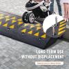 imageVEVOR Rubber Curb Ramp 2 Pack 43quot Rise Height HeavyDuty 33069 lbs15 T Capacity Threshold Ramps Driveway Ramps with Stable Grid Structure for Cars Wheelchairs Bikes Motorcycles6 H