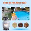 imageVEVOR Sand Filter 19inch Up to 45 GPM Flow Rate Above Inground Swimming Pool Sand Filter System with 7Way MultiPort Valve Filter Backwash Rinse Recirculate Waste Winter Closed Functions16 inch