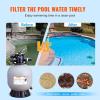 imageVEVOR Sand Filter 19inch Up to 45 GPM Flow Rate Above Inground Swimming Pool Sand Filter System with 7Way MultiPort Valve Filter Backwash Rinse Recirculate Waste Winter Closed Functions19 inch