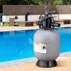 imageVEVOR Sand Filter 19inch Up to 45 GPM Flow Rate Above Inground Swimming Pool Sand Filter System with 7Way MultiPort Valve Filter Backwash Rinse Recirculate Waste Winter Closed Functions16 inch