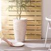 imageVEVOR Set of 2 Tall Outdoor Planters 21quot H Round Large Planters for Front Porch and Patio Stone Finish Flower Tree Plant PotsRound 21inch Stone Finish
