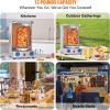 imageVEVOR Shawarma Grill Machine 5 Strings of Barbecue Capacity Chicken Shawarma Cooker Machine Gas ampamp Electric Broiler Gyro Rotisserie Oven Doner Kebab Machine for Home Restaurant Kitchen PartiesGas