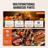 imageVEVOR Shawarma Grill Machine 5 Strings of Barbecue Capacity Chicken Shawarma Cooker Machine Gas ampamp Electric Broiler Gyro Rotisserie Oven Doner Kebab Machine for Home Restaurant Kitchen Parties125 L