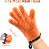 imageVEVOR Silicone Smoker Oven Gloves NonSlip Heat Resident BBQ Grill Gloves with Fingers Waterproof ampamp Hangable Design Easy to Clean ampamp Store for Grilling Oven BBQ Baking Frying