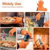 imageVEVOR Silicone Smoker Oven Gloves NonSlip Heat Resident BBQ Grill Gloves with Fingers Waterproof ampamp Hangable Design Easy to Clean ampamp Store for Grilling Oven BBQ Baking Frying