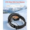 imageVEVOR Ski Goggles Cylindrical Lens with Revo Coating OTG Anti fog Snow Goggles TPU Frame ampamp Ventilation StructureBlue