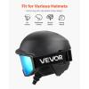 imageVEVOR Ski Goggles Cylindrical Lens with Revo Coating OTG Anti fog Snow Goggles TPU Frame ampamp Ventilation StructureBlue