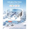 imageVEVOR Ski Goggles Cylindrical Lens with Revo Coating OTG Anti fog Snow Goggles TPU Frame ampamp Ventilation StructurePink