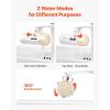 imageVEVOR Skincare Water Filter Faucet Mount Water Filters with MicroNano Bubble for Skin Sink Tap Purifier Removes Chlorine with 1 Filter for Kitchen and Bathroom Faucets White  Gold