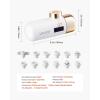 imageVEVOR Skincare Water Filter Faucet Mount Water Filters with MicroNano Bubble for Skin Sink Tap Purifier Removes Chlorine with 1 Filter for Kitchen and Bathroom Faucets White  Gold