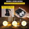 imageVEVOR Skull Ice Cube Tray 4Grid Skull Ice Ball Maker Flexible Black Silicone Ice Tray with Lid ampamp Funnel Funny Skull Ice Cubes 16quotx18quot Each for Beverage Chocolate etc on Parties ampamp HolidaysWhite