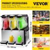 imageVEVOR Slush Frozen Drink Machine 10LX3 Tanks Commercial Slushy Machine 1250W Slush Drink Maker Perfect for Restaurants Cafes Bars