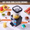 imageVEVOR Slushie Machine for Home 34oz Tank Homeuse Margarita Machine Smoothie Frozen Drink Maker with Foodgrade Materials Slushy Machine for Home DIY Kids Parties Black34 fl oz 10 L