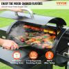 imageVEVOR Smoker Grill Portable Wood Pellet Grill with Cart 8 IN 1 BBQ Grill with PID Temperature Control ampamp Meat Probe for Outdoor Cooking Barbecue Camping Picnic 840 sq Patio and Backyard Black