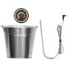 imageVEVOR Smoker Grill Portable Wood Pellet Grill with Cart 8 IN 1 BBQ Grill with PID Temperature Control ampamp Meat Probe for Outdoor Cooking Barbecue Camping Picnic 840 sq Patio and Backyard Black