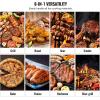 imageVEVOR Smoker Grill Portable Wood Pellet Grill with Cart 8 IN 1 BBQ Grill with PID Temperature Control ampamp Meat Probe for Outdoor Cooking Barbecue Camping Picnic 840 sq Patio and Backyard Black