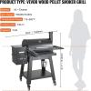imageVEVOR Smoker Grill Portable Wood Pellet Grill with Cart 8 IN 1 BBQ Grill with PID Temperature Control for Outdoor Cooking Barbecue Camping Picnic 730 sq Patio and Backyard Black730 sqin