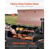 imageVEVOR Smoker Grill Portable Wood Pellet Grill with Cart 8 IN 1 BBQ Grill with PID Temperature Control for Outdoor Cooking Barbecue Camping Picnic 730 sq Patio and Backyard Black575 sqinWIFI