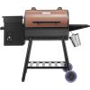 imageVEVOR Smoker Grill Portable Wood Pellet Grill with Cart 8 IN 1 BBQ Grill with PID Temperature Control for Outdoor Cooking Barbecue Camping Picnic 730 sq Patio and Backyard Black456 sqin