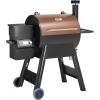 imageVEVOR Smoker Grill Portable Wood Pellet Grill with Cart 8 IN 1 BBQ Grill with PID Temperature Control for Outdoor Cooking Barbecue Camping Picnic 730 sq Patio and Backyard Black575 sqin