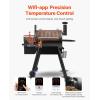 imageVEVOR Smoker Grill Portable Wood Pellet Grill with Cart 8 IN 1 BBQ Grill with PID Temperature Control for Outdoor Cooking Barbecue Camping Picnic 730 sq Patio and Backyard Black575 sqinWIFI
