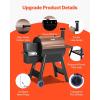 imageVEVOR Smoker Grill Portable Wood Pellet Grill with Cart 8 IN 1 BBQ Grill with PID Temperature Control for Outdoor Cooking Barbecue Camping Picnic 730 sq Patio and Backyard Black575 sqin