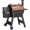 imageVEVOR Smoker Grill Portable Wood Pellet Grill with Cart 8 IN 1 BBQ Grill with PID Temperature Control for Outdoor Cooking Barbecue Camping Picnic 730 sq Patio and Backyard Black575 sqinWIFI