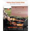 imageVEVOR Smoker Grill Portable Wood Pellet Grill with Cart 8 IN 1 BBQ Grill with PID Temperature Control for Outdoor Cooking Barbecue Camping Picnic 730 sq Patio and Backyard Black456 sqin