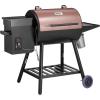 imageVEVOR Smoker Grill Portable Wood Pellet Grill with Cart 8 IN 1 BBQ Grill with PID Temperature Control for Outdoor Cooking Barbecue Camping Picnic 730 sq Patio and Backyard Black456 sqin