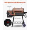 imageVEVOR Smoker Grill Portable Wood Pellet Grill with Cart 8 IN 1 BBQ Grill with PID Temperature Control for Outdoor Cooking Barbecue Camping Picnic 730 sq Patio and Backyard Black456 sqin