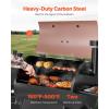 imageVEVOR Smoker Grill Portable Wood Pellet Grill with Cart 8 IN 1 BBQ Grill with PID Temperature Control for Outdoor Cooking Barbecue Camping Picnic 730 sq Patio and Backyard Black575 sqin