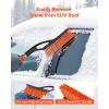 imageVEVOR Snow Brush and Ice Scrapers for Car Windshield 27inch Aluminum Snow Scraper Removal Tool with Foam Grip ampamp ScratchFree Bristles Detachable and EasytoCarry for Cars Trucks SUVs RVs
