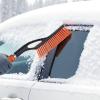 imageVEVOR Snow Brush and Ice Scrapers for Car Windshield 27inch Aluminum Snow Scraper Removal Tool with Foam Grip ampamp ScratchFree Bristles Detachable and EasytoCarry for Cars Trucks SUVs RVs