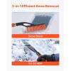 imageVEVOR Snow Brush and Ice Scrapers for Car Windshield 27inch Aluminum Snow Scraper Removal Tool with Foam Grip ampamp ScratchFree Bristles Detachable and EasytoCarry for Cars Trucks SUVs RVs