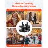 imageVEVOR Snow Machine 1500W Snow Maker Machine with 2 Remotes Control and 5L Large Capacity Water Tank High Output Snowflake Maker Stage Snow Effect for Christmas Halloween Wedding DJ PartiesBlack  800wUpgrade