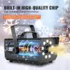 imageVEVOR Snow Machine 1500W Snow Maker Machine with 2 Remotes Control and 5L Large Capacity Water Tank High Output Snowflake Maker Stage Snow Effect for Christmas Halloween Wedding DJ PartiesBlack  800w