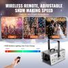 imageVEVOR Snow Machine 1500W Snow Maker Machine with 2 Remotes Control and 5L Large Capacity Water Tank High Output Snowflake Maker Stage Snow Effect for Christmas Halloween Wedding DJ PartiesSilver  1500w