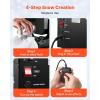 imageVEVOR Snow Machine 1500W Snow Maker Machine with 2 Remotes Control and 5L Large Capacity Water Tank High Output Snowflake Maker Stage Snow Effect for Christmas Halloween Wedding DJ PartiesBlack  2000W