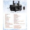 imageVEVOR Snow Machine 1500W Snow Maker Machine with 2 Remotes Control and 5L Large Capacity Water Tank High Output Snowflake Maker Stage Snow Effect for Christmas Halloween Wedding DJ PartiesBlack  800wUpgrade