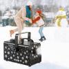 imageVEVOR Snow Machine 1500W Snow Maker Machine with 2 Remotes Control and 5L Large Capacity Water Tank High Output Snowflake Maker Stage Snow Effect for Christmas Halloween Wedding DJ PartiesBlack  900w