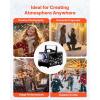 imageVEVOR Snow Machine 1500W Snow Maker Machine with 2 Remotes Control and 5L Large Capacity Water Tank High Output Snowflake Maker Stage Snow Effect for Christmas Halloween Wedding DJ PartiesBlack  900w