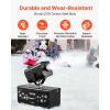 imageVEVOR Snow Machine 1500W Snow Maker Machine with 2 Remotes Control and 5L Large Capacity Water Tank High Output Snowflake Maker Stage Snow Effect for Christmas Halloween Wedding DJ PartiesBlack  1200w