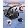 imageVEVOR Snow Machine 1500W Snow Maker Machine with 2 Remotes Control and 5L Large Capacity Water Tank High Output Snowflake Maker Stage Snow Effect for Christmas Halloween Wedding DJ PartiesBlack  1300w