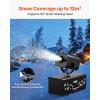 imageVEVOR Snow Machine 1500W Snow Maker Machine with 2 Remotes Control and 5L Large Capacity Water Tank High Output Snowflake Maker Stage Snow Effect for Christmas Halloween Wedding DJ PartiesBlack  1200w