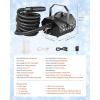 imageVEVOR Snow Machine 1500W Snow Maker Machine with 2 Remotes Control and 5L Large Capacity Water Tank High Output Snowflake Maker Stage Snow Effect for Christmas Halloween Wedding DJ PartiesBlack  1300w