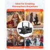 imageVEVOR Snow Machine 1500W Snow Maker Machine with 2 Remotes Control and 5L Large Capacity Water Tank High Output Snowflake Maker Stage Snow Effect for Christmas Halloween Wedding DJ PartiesBlack  650wUpgrade